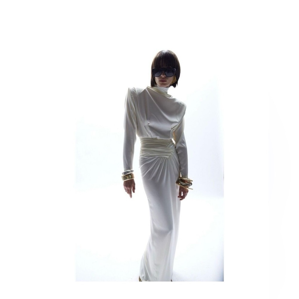 🤍THE NEW ARRIVALS- ILLKYAZ OZEL- Agnes Draped dress- NWT SIZE FR 36/US4